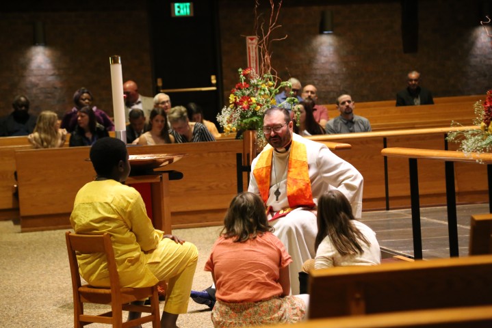 Children's Time during Sunday worship