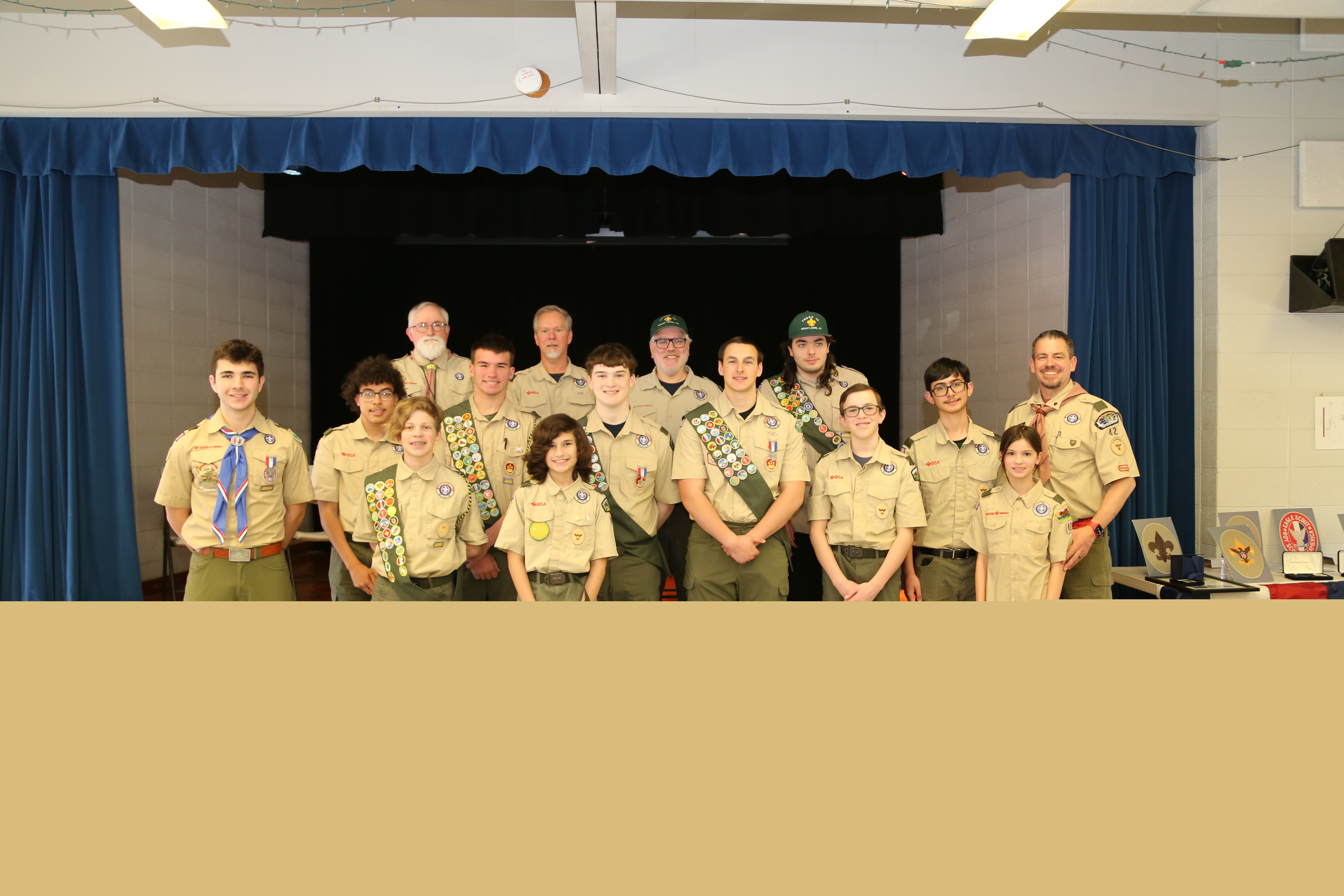Troop 4042 Scouts and leaders
