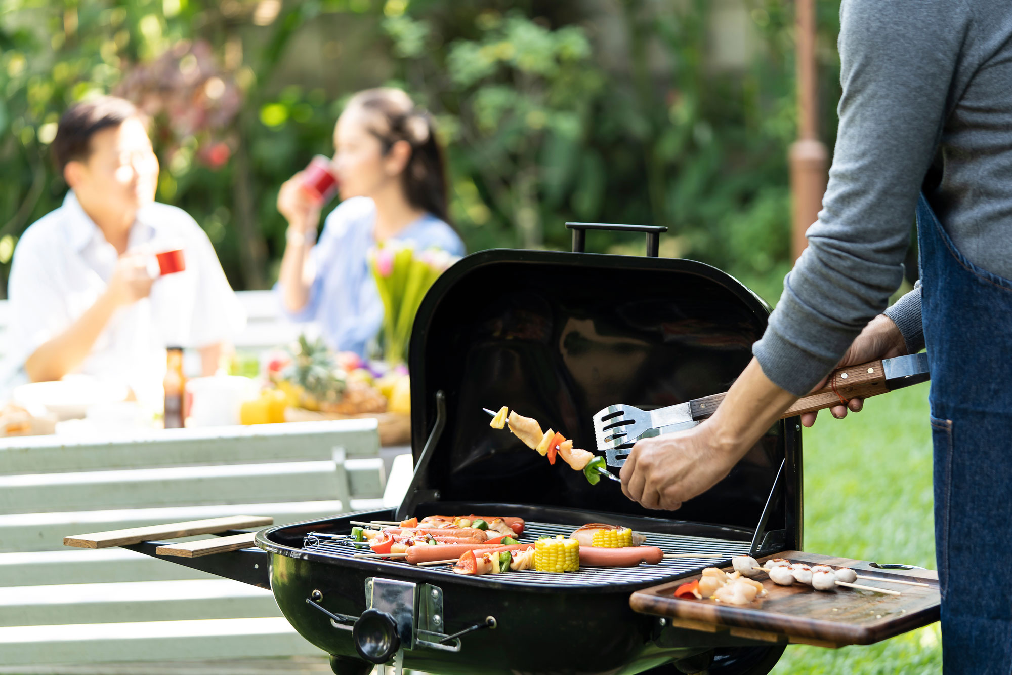 Grilling at the picnic
